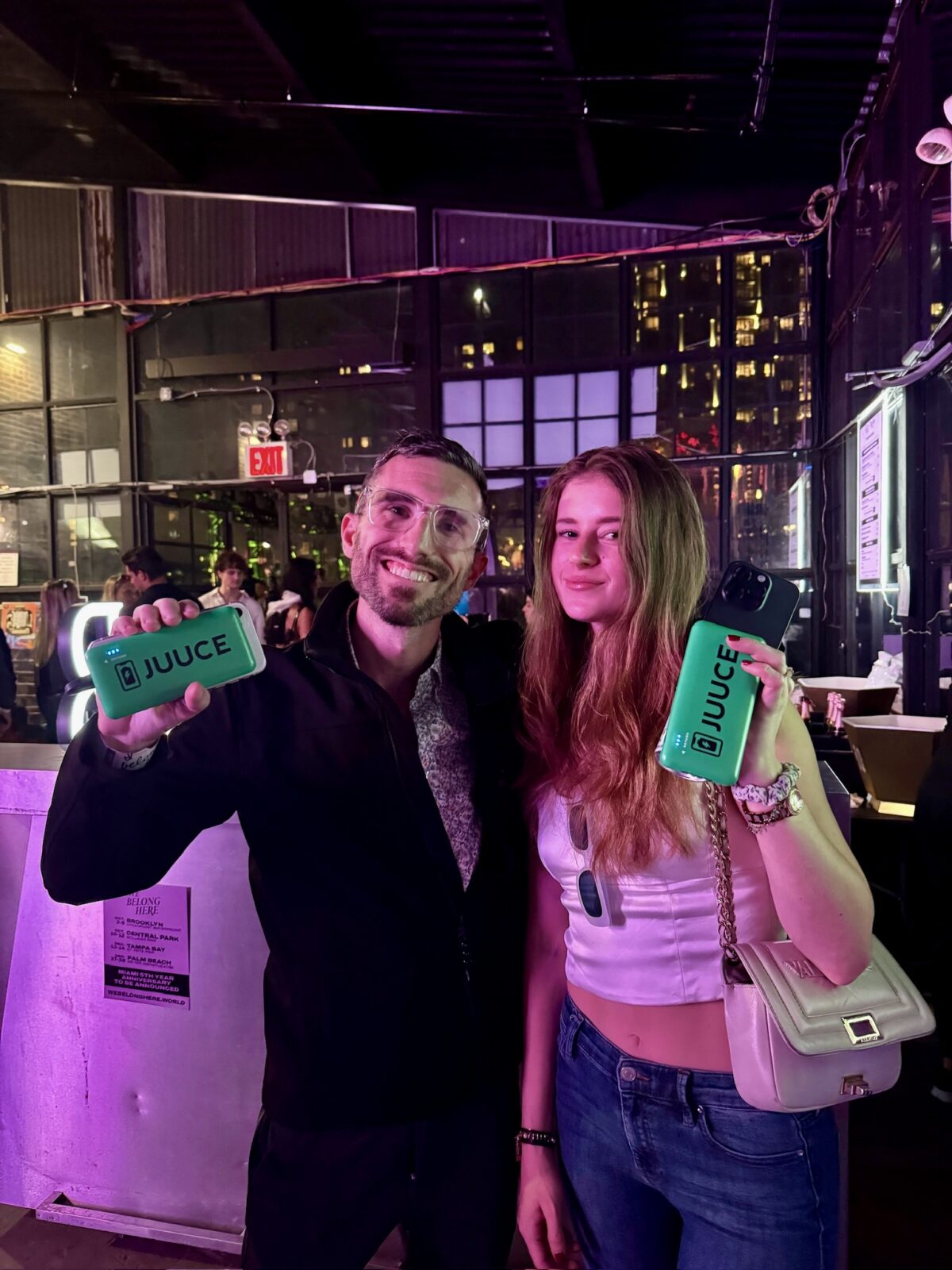Boost phone charger rental at a live event